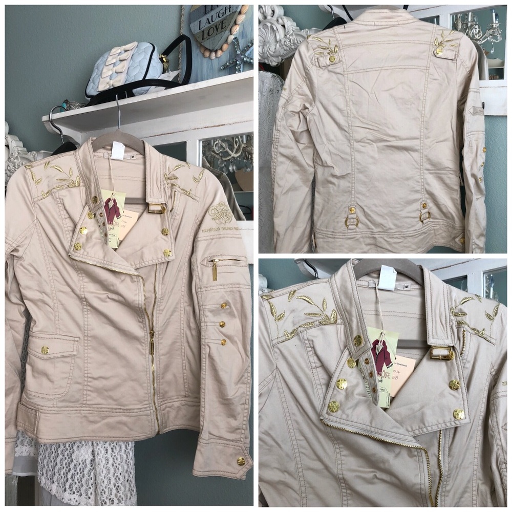 Embroidered zip up Jacket - Picture 4 of 4